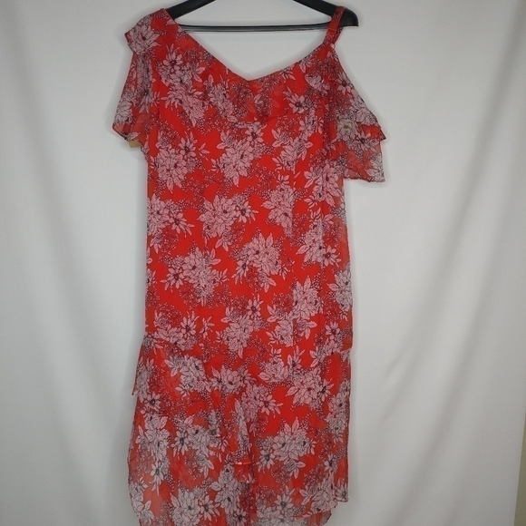 Vince Camuto Boudoir Botanical Ruffle Dress - Picture 3 of 11